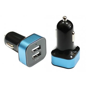 Зарядное устройство 12/24V на 2 х USB разъема 5V-2.1 А, 1.0 А (свет. подсветка) 
