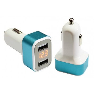 Зарядное устройство 12/24V на 2 х USB разъема 5V-2.1 А, 1.0 А + вольтметр 