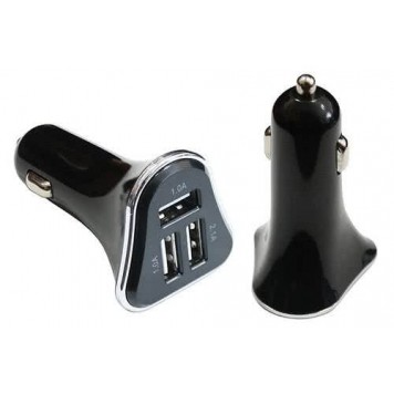 Зарядное устройство 12/24V на 3 х USB разъема 5V-2.1 А, 1.0 А, 1.0 А (свет. подсветка) 