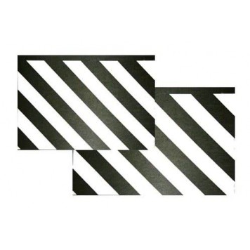 Брызговик 35х50см (зебра) 