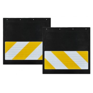 Брызговик 40х40см (Негабарит) с светоотражающей бел./желт. основой 