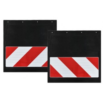 Брызговик 40х40см (Негабарит) с светоотражающей кр./бел. основой 