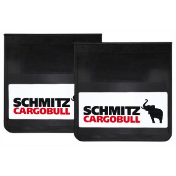 Брызговик 40х40см (SCHMITZ, черный) с светоотражающей белой основой 