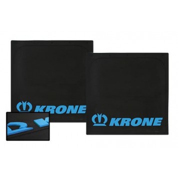 Брызговик 40х40см (KRONE) объемный текст, синий 