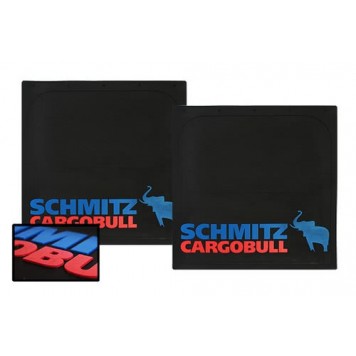 Брызговик 40х40см (SCHMITZ CARGOBULL- Слон, красно-синий) объемный 