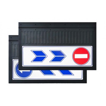 Брызговик 37х58 см (кирпич/стрелка, стрелки синие) 