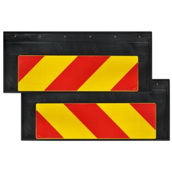 Брызговик 27х66см (Негабарит) узкий с светоотражающей кр./желт. основой 