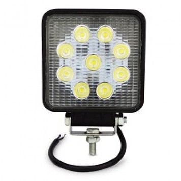 Фара светодиодная 12/27V 9 SMD квадрат 27 W 11954 