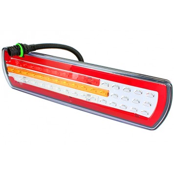 Фонарь задний LED 24V, левый с кабелем КамАЗ 5490, МАЗ