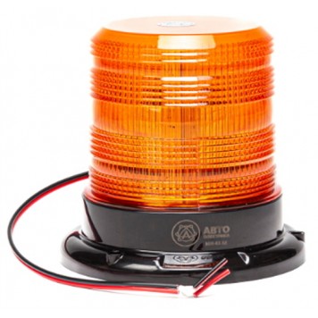 Проблесковый маяк 12 - 24 В желтый 30 led на болтах H 122мм