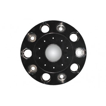 Колпак на евродиск колеса R-22,5 передней ступицы, "Лидер" (пластик-черный) 