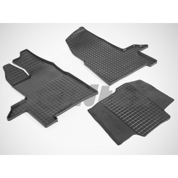 Резиновые коврики в салон Ford Transit 2014- 3 шт.