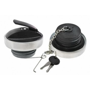 Крышка бензобака D 60мм с ключом и защитой, пластик SCANIA