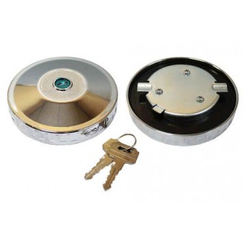 Крышка бензобака D 80мм с ключом, металл (MB-MAN-VOLVO-DAF-SCANIA,"TEKSAN") 