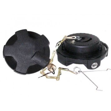 Крышка бензобака D=80мм с ключом сбоку , пластик (VOLVO, 1189577) 