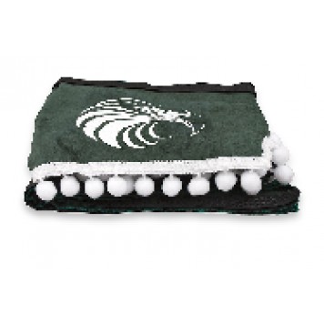 Ламбрекен лобового стекла + угол (Орел) МАЛ (польская ткань) зеленый 