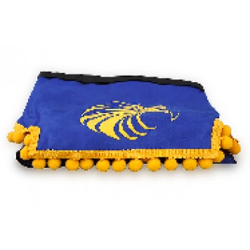 Ламбрекен лобового стекла + угол (Орел) (польская ткань) синий 