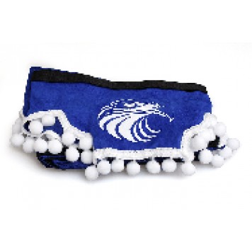 Ламбрекен лобового стекла + угол (Орел) МАЛ (польская ткань) синий