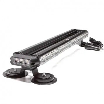 Маяк-стробоскоп 12-24 В желтый 730 мм двухсторонний крепление на магните в прикуриватель