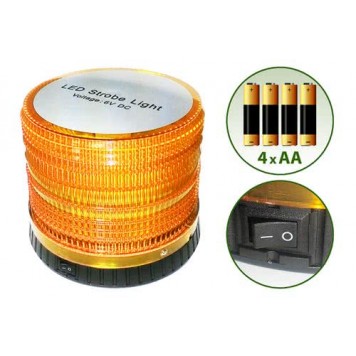 Маяк проблесковый светодиодный автономный на магните 72 LED