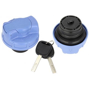 Крышка бака AdBlue D 40-65мм с ключ. и защит., пластик, синяя (SHACMAN) 