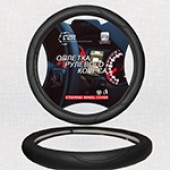 Оплетка на руль черная с черной строчкой 2XL (47cm) 