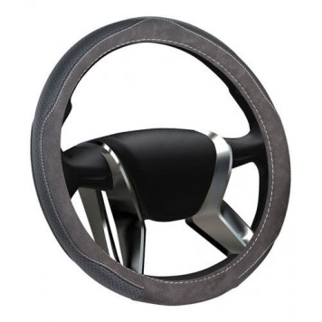 Оплетка на руль замшевая SENATOR Alaska M d=38 см серая-1