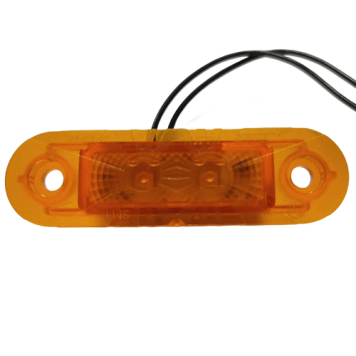 Фонарь габаритный маркерный врезной желтый 2 диода