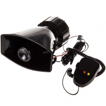 Сирена 3х тональная SKYWAY 010 с громкоговорителем 12V