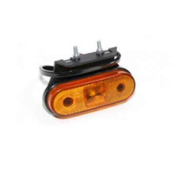 Фонарь габаритов на schmitz желтый с кронштейном и проводом 150.3731-00-2-3