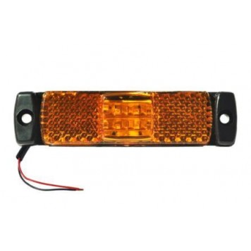 Фонарь габаритный диодный желтый для грузовика 