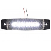 Указатель габаритов LED 24V, белый 30x130мм, 6-светодиодов L0075WHITE