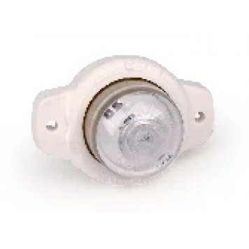 Фонарь габаритный и контурный "шайба" белый корп. 