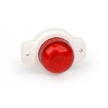 Фонарь габаритный и контурный "шайба" красный корпус 