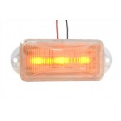Фонарь габаритный  LED 24V желтый 3-светодиода L0032 