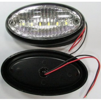 Габарит светодиодный L0136 6 диодов Овал Белый 19320 