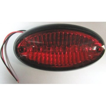 Габарит светодиодный L0136 6 диодов Овал Красный 19321 