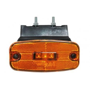 Фонарь габаритный LED с кронштейном желтый 720304  