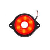 Фонарь габаритный  LED 24V, красный круглый (6-светодиодов) L0048red 