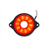 Фонарь габаритный LED 24V, круглый d=55мм красный (10-светодиодов) 