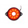 Фонарь габаритный LED 24V, круглый d=55мм красный (10-светодиодов) 
