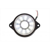 Фонарь габаритный LED 24V, круглый d=55мм белый (10-светодиодов)