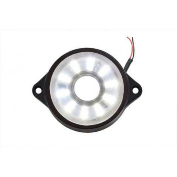 Фонарь габаритный LED 24V, круглый d=55мм белый (10-светодиодов)