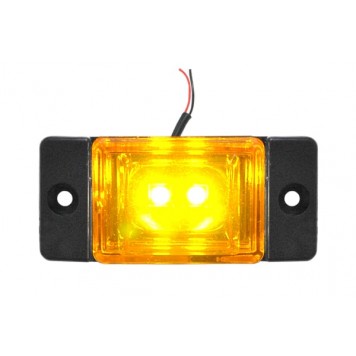 Фонарь габритный LED 24V, желтый (L=70мм, 2-светодиода) 0066 