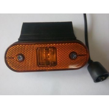 Фонарь габаритов на schmitz желтый с кронштейном и проводом 150.3731-00-2