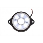Фонарь габаритный  LED 24V белый круглый 6-светодиодов