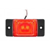 Фонарь габритный LED 24V красный (L=70мм, 2-светодиода) 0066 