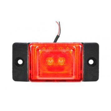 Фонарь габритный LED 24V красный (L=70мм, 2-светодиода) 0066 