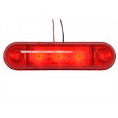 Указатель габаритов LED красный  L - 950 мм, 3 диода 