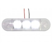 Фонарь габаритный  LED 24V белый (3-светодиода- отражатель) L0078б